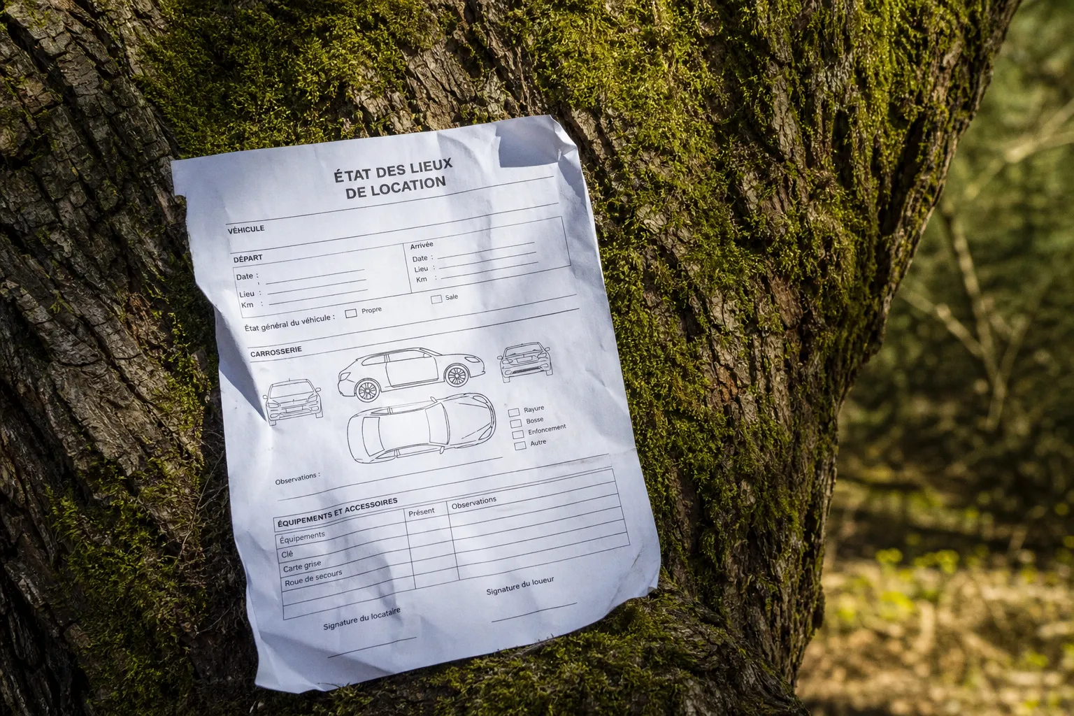 État des lieux de voiture de location : papier ou application ?