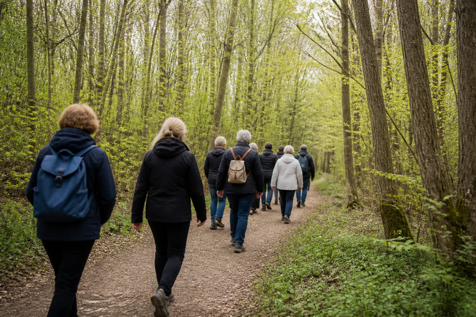 Marche silencieuse en groupe : une reconnexion profonde au corps et à l'esprit